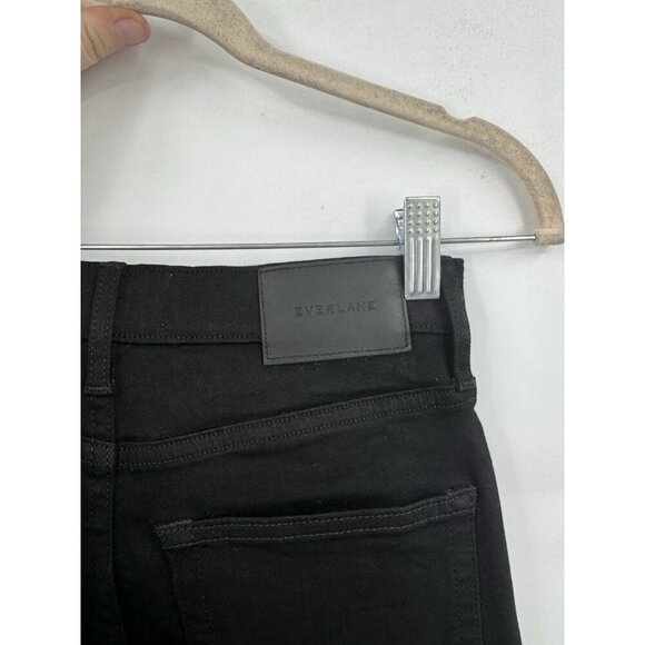 EVERLANE The High-Rise Skinny Jean Ankle Womens Size 27 Black Denim Dark Wash - Picture 6 of 9
